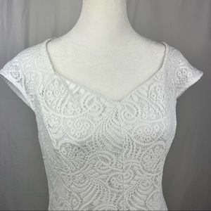 Liz Claiborne White Lace Dress